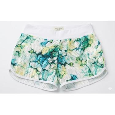 Imagem de Shorts Curto Soltinho Estampado Moda Praia Academia Corrida - PO