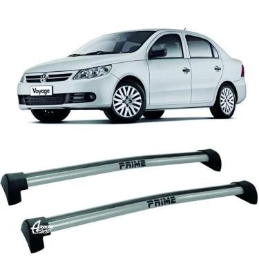 Imagem de Rack Teto Aluminio Prime VW Voyage G5 08/ 12 Prata PR021