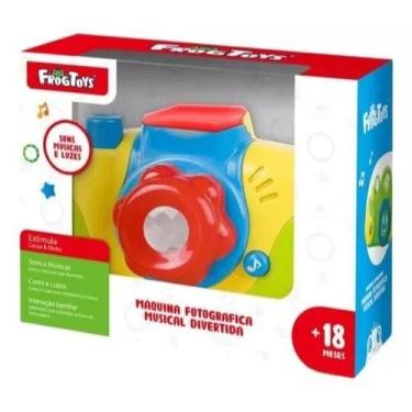 Imagem de Brinquedo Maquina Fotográfica Musical Divertida Frogtoys