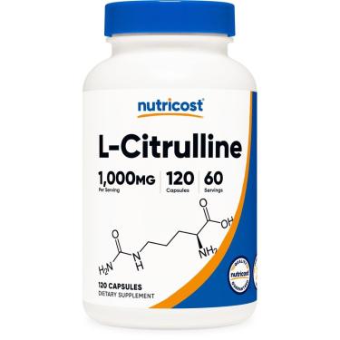 Imagem de Suplemento Nutricost L-Citrulina 750 Mg 120 Cápsulas-Unissex