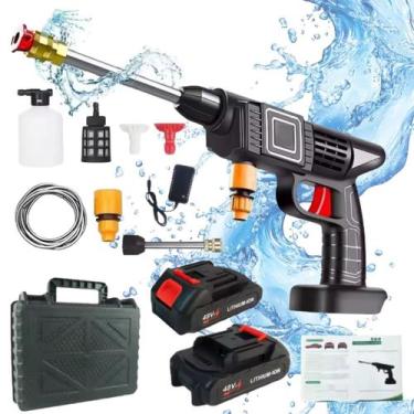 Imagem de Lavadora Portátil Alta Pressão Lava Jato Recarregavel 48V Com Maleta A