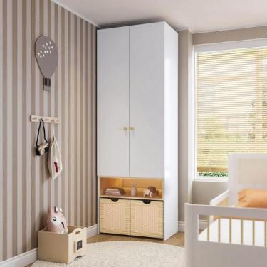 Imagem de Guarda-roupa Modulado com Led, 2 Portas e 2 Caixas Organizadoras Wave 