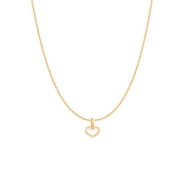 Imagem de Colar Rommanel coração vazado Gargantilha com pingente 531638-542262