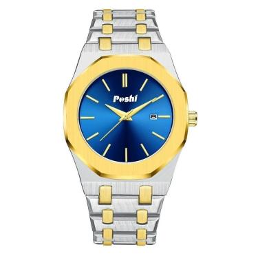 Imagem de Relógio Masculino Poshi 948 à Prova D'água Azul