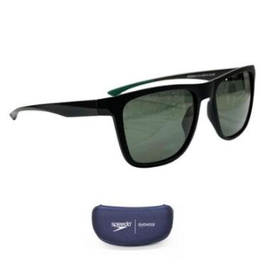 Imagem de Óculos de Sol Speedo Speeder 2 A13 Preto Verde G15 Polarizad-Unissex