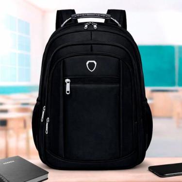 Imagem de Mochila Masculina Feminina Bolsa Escolar Pequena Faculdade Trabalho Es