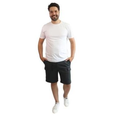 Imagem de Bermuda Masculina Moletom Cargo-Masculino