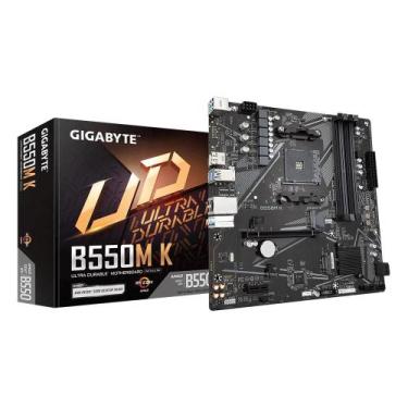 Imagem de Placa Mãe Gigabyte B550M K AM4 HDMI DDR4 rev.1.0 7172