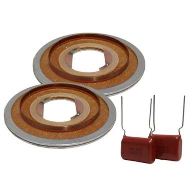 Imagem de Kit 2 Reparos Super Tweeter St300 mais 2  Capacitor Poliester 2M2 250V