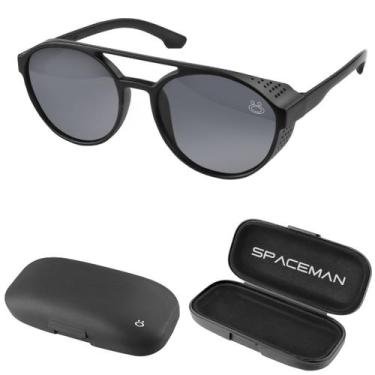 Imagem de oculos sol social vintage proteção uv masculino praia + case acetato l