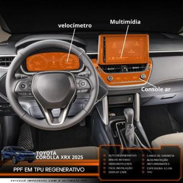 Imagem de PPF Console Ar Velocí Multimídia Corolla Cross XRX Hybrid 25 - Ultimat