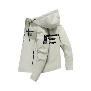 Imagem de Jaqueta Casual Masculina Com Zíper, Moda Ao Ar Livre, Roupas De Rua - 