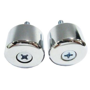 Imagem de Peso Guidão Fazer 250 Cromado Par - Serjão Parts