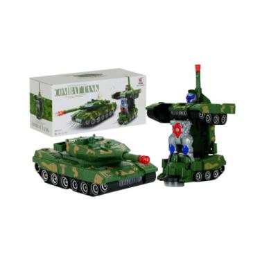 Imagem de Brinquedo Carrinho Tanque Transformers Com Som E Luzes - MIKI TOY