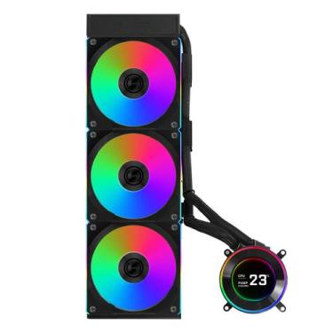 Imagem de Water cooler lian li hydroshift ii lcd-c 360cl 360mm amd/intel com dis