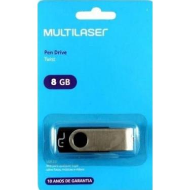 Imagem de Pendrive 8Gb Preto - Multilaser 