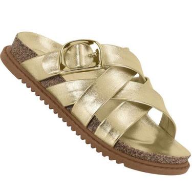Imagem de Chinelo Infantil Molekinha 2157.114 Meninas, Dourado, 26