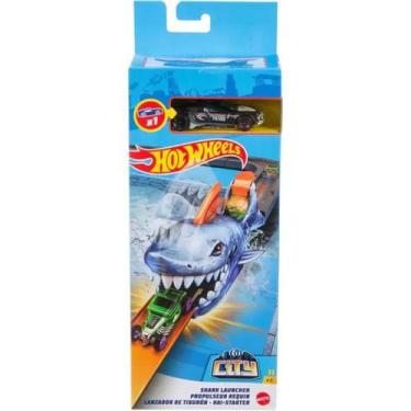 Imagem de Lançador Hot Wheels City Tubarão Com Carrinho - Mattel
