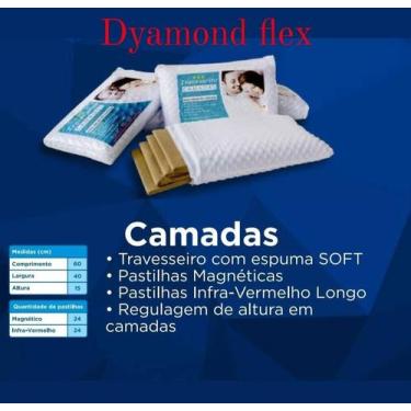 Imagem de Travesseiro magnetico multi camadas ( 5 - 15cm) - DYMOND FLEX