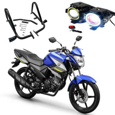 Imagem de Kit Protetor de Carenagem + U7 Angel Eye  Fazer 150 2013 2014 2015 201
