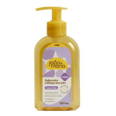 Imagem de Sabonete Líquido Cabeça aos Pés João e Maria Bebê Lavanda 200ml