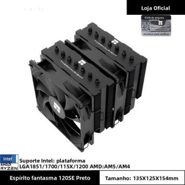Imagem de Cooler De CPU Thermalright Phantom Spirit 120 SE Preto, Torre Dupla, V