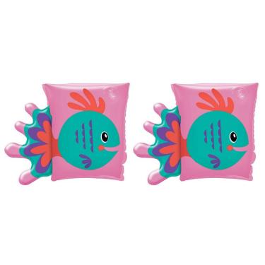 Imagem de Boia de Braço Infantil Inflável Peixinho Rosa Mor