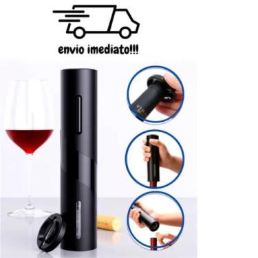 Imagem de Abridor De Garrafa de Vinho Elétrico Automático Gourmet Com Corta Lacr