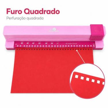Imagem de Furador Encadernação Multi Medida Furo Quadrado Art&Montagem - ART E M