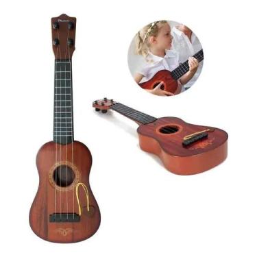 Imagem de Violão / Cavaquinho de Plástico com Palheta Ukulele Pop Star Colors - 