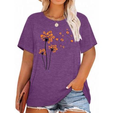 Imagem de Camiseta feminina MK Shop Limited com estampa de Halloween em tamanho 