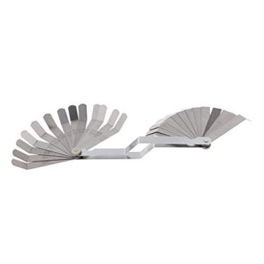 Imagem de KESOTO Conjunto de medidor de dedo métrico Master Feeler com 26 peças, lâmina com marcação dupla, ferramenta de combinação de leitura para medir a largura da lacuna/espessura polegadas/tamanhos métricos