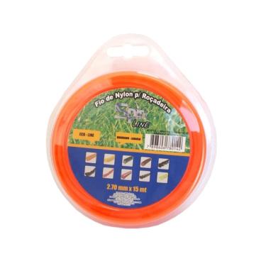 Imagem de Fio De Nylon Spin Encartelado 15m Para Roçadeiras 80236 Vulcan