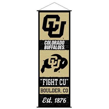 Imagem de Bandeira e Placa de Rolagem da Universidade do Colorado