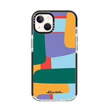 Imagem de Capa de telefone macia à prova de choque de linha de bloco colorida arte para iphone 11 12 13 pro max mini se 2020 7 8 plus 13pro xs max x xr capa, bloco colorido, para iphone 12 mini