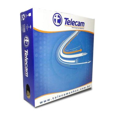 Imagem de Cabo Coaxial 4mm Flexível Bipolar 80% Malha Cobre Telecam - 100 Metros