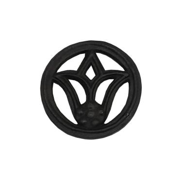 Imagem de Rosácea Decoração de Ferro Flor de Lírio Grade Portão 15cm