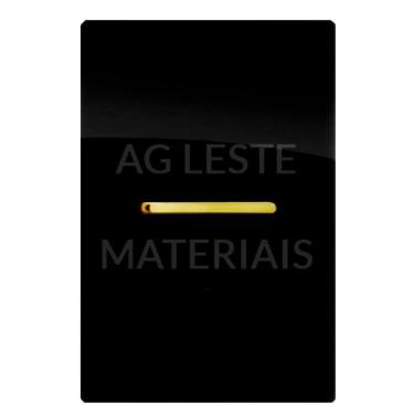 Imagem de Cj Interruptor Simples Horizontal Com Suporte 4X2 - Dicompel Novara Preto Brilhante Gold - Dnv1700/2Pbgd