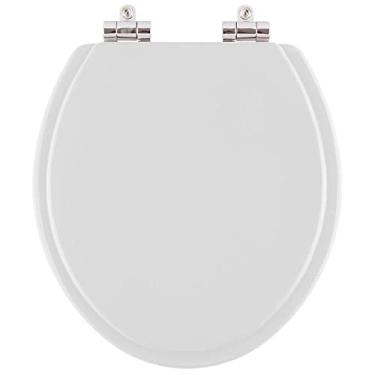 Imagem de Assento Sanitário Poliester Soft Close Flamingo Cinza Platina Cinza Claro para vaso Incepa