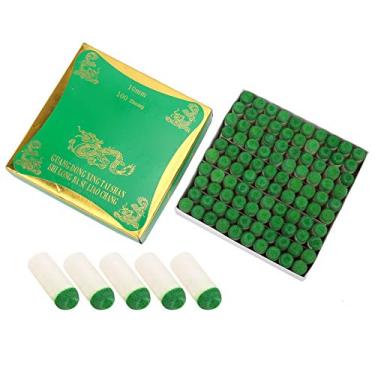 Imagem de Slip-on de ponta de bastão, Slip-on de ponta de couro artificial, jogo de bilhar de longa vida útil para estilo britânico Black Eight Snooker(10 mm 0,4 pol)