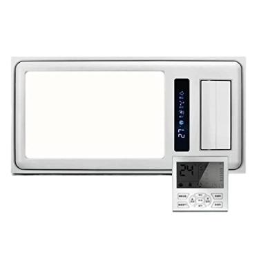 Imagem de Fã exausto Ultra-fino com combinação de iluminação de ventilador de ventilador de teto integrado, núcleo duplo e velocidade ajustável, ventilador específico para cozinha com lingt e interruptor sem fi