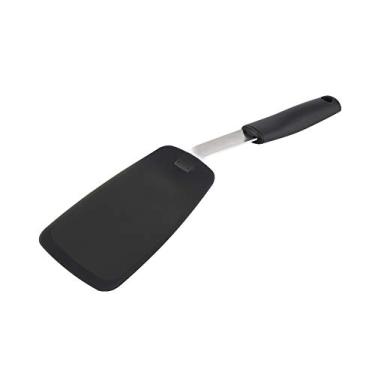 Imagem de Espátula clássica, virador de silicone resistente ao calor até 260 ℃ alça antiderrapante com alça antiderrapante para virar ovos hambúrgueres, panqueca, peixe, carne para cozinha doméstica
