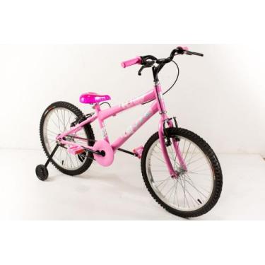 Imagem de Bicicleta Infantil Feminina Aro 20 Com Rodinha - Vtc Bikes
