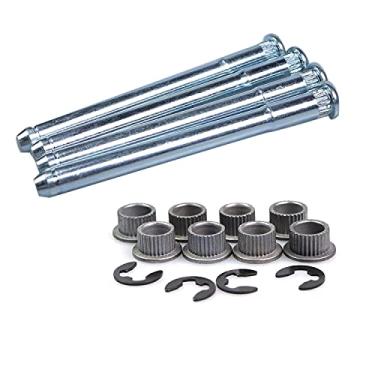 Imagem de Kits de reparo de pinos e buchas de dobradiça de porta compatíveis com Chevy GMC C1500 C2500 K1500 K2500 K2500 K3500 Suburban Tahoe Jimmy Yukon (4 pinos 2 portas) Substitui 15685040 15562609
