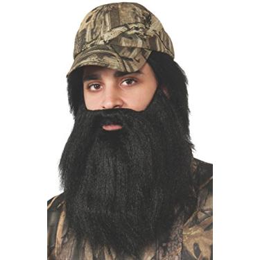Imagem de Rubie's Peruca e barba para caçar patos, Preto, tamanho nico