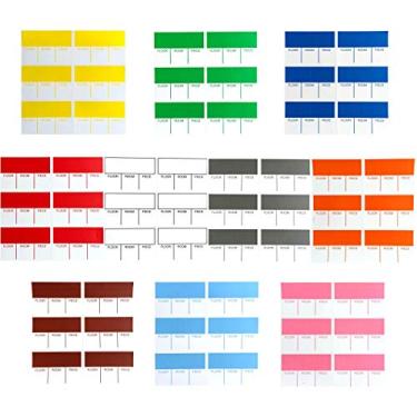 Imagem de Etiquetas de movimento codificadas por cor Tag-A-Room; Adesivos de suprimentos para movimento: 120 unidades