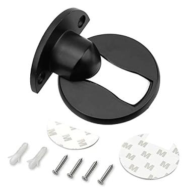 Imagem de Kit 5 Trava Porta Fixador Prendedor Invisível Ímã Magnético cor:preto