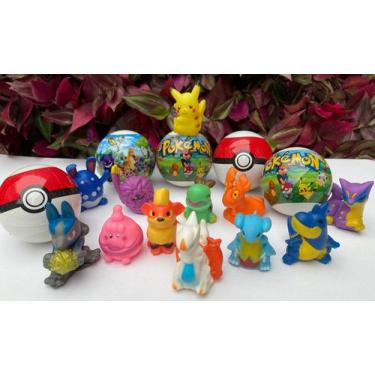 Kit 24 Miniatura Pokémon 3 Cm Brinquedo Coleção + 2 Pokebola