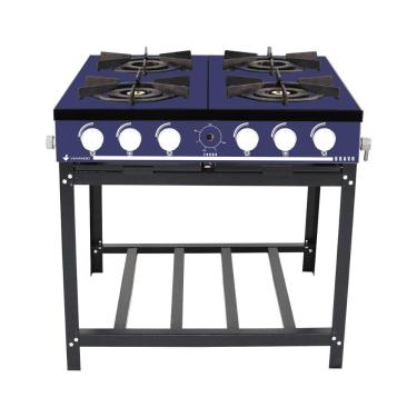 Imagem de Fogão a Gás Bravo Multicores 4 Bocas BR4B - Venâncio Azul