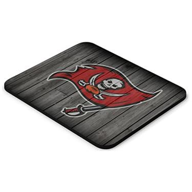 Imagem de Mouse pad para jogos, mousepad de futebol esportivo com base de borracha antiderrapante para laptop computador desktop tapete de jogo de mesa, design de grão de madeira de presente para fãs